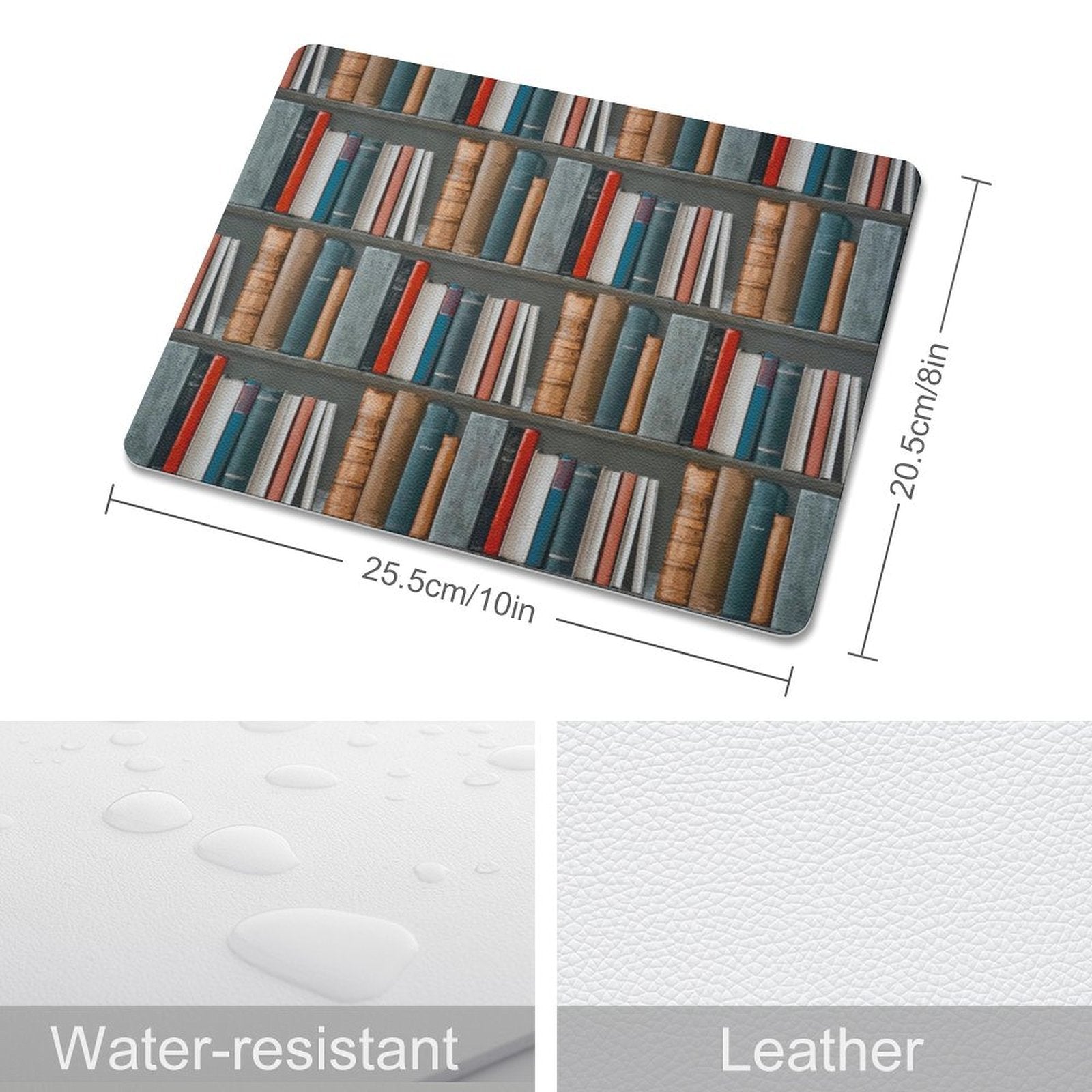 Books - Leather Mouse Pad Leather Mouse Pad Printed Offshore Reading