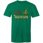 Slow Down And Enjoy Life - Mens T-Shirt Kelly Green Mens T-shirt Printed In Australia Summer