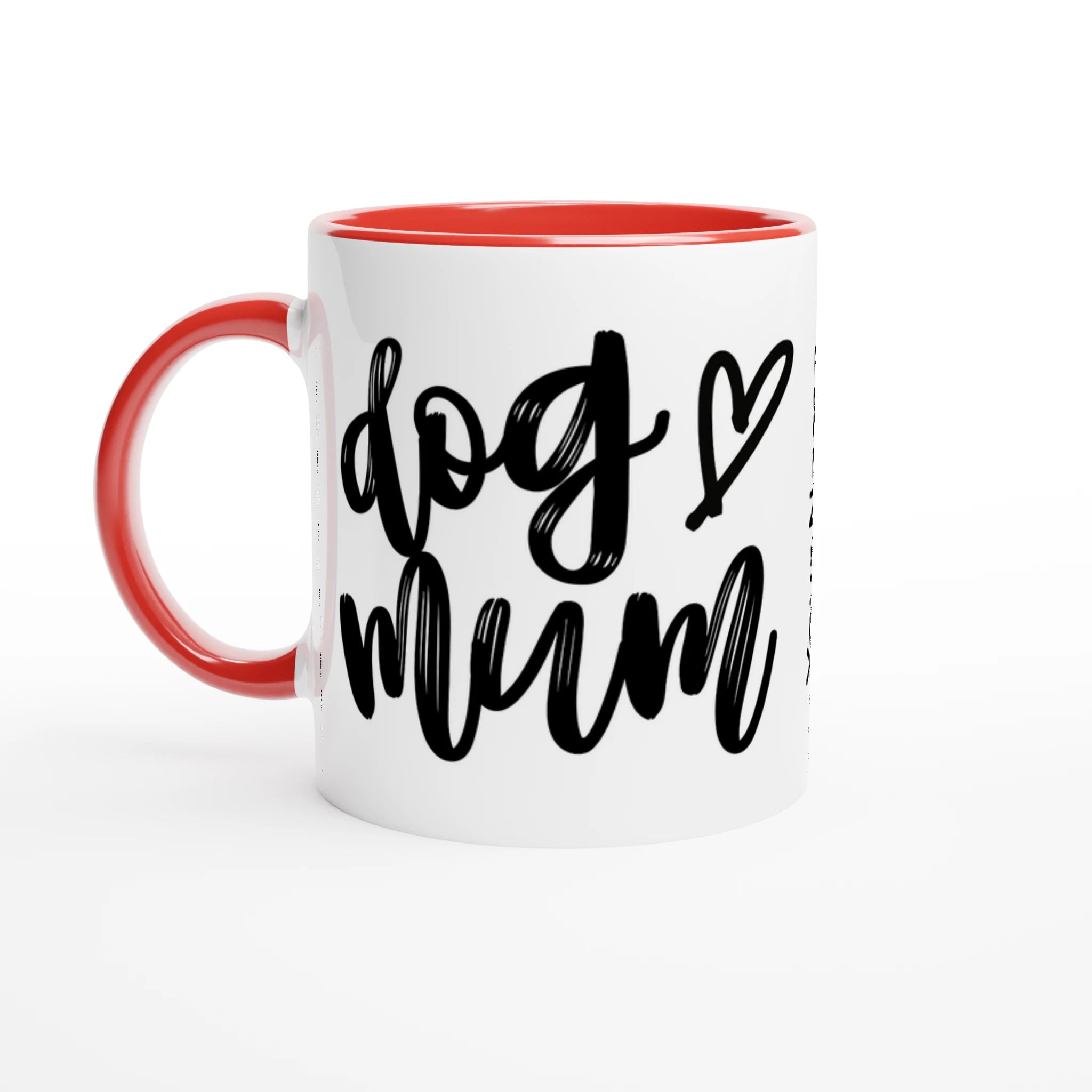 Personalised - Dog Mum - 11oz Ceramic Mug Personalised 11oz Mug animal customise Globally Fulfilled Mum personalise