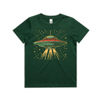 Retro UFO Kid's AS Colour T-shirt