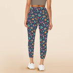 Space Arcade Women's High Waist Pockets Yoga Leggings Women's High Waist Pockets Yoga Leggings Games Printed Offshore