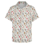 Australian Plants And Animals Women's Short-Sleeve Button Up Shirt Women's Short-Sleeve Button Up Shirt animal Plants Printed Offshore