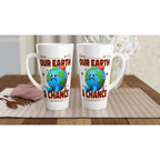 Give Our Earth A Chance - White Latte 17oz Ceramic Mug Latte Mug Environment Globally Fulfilled