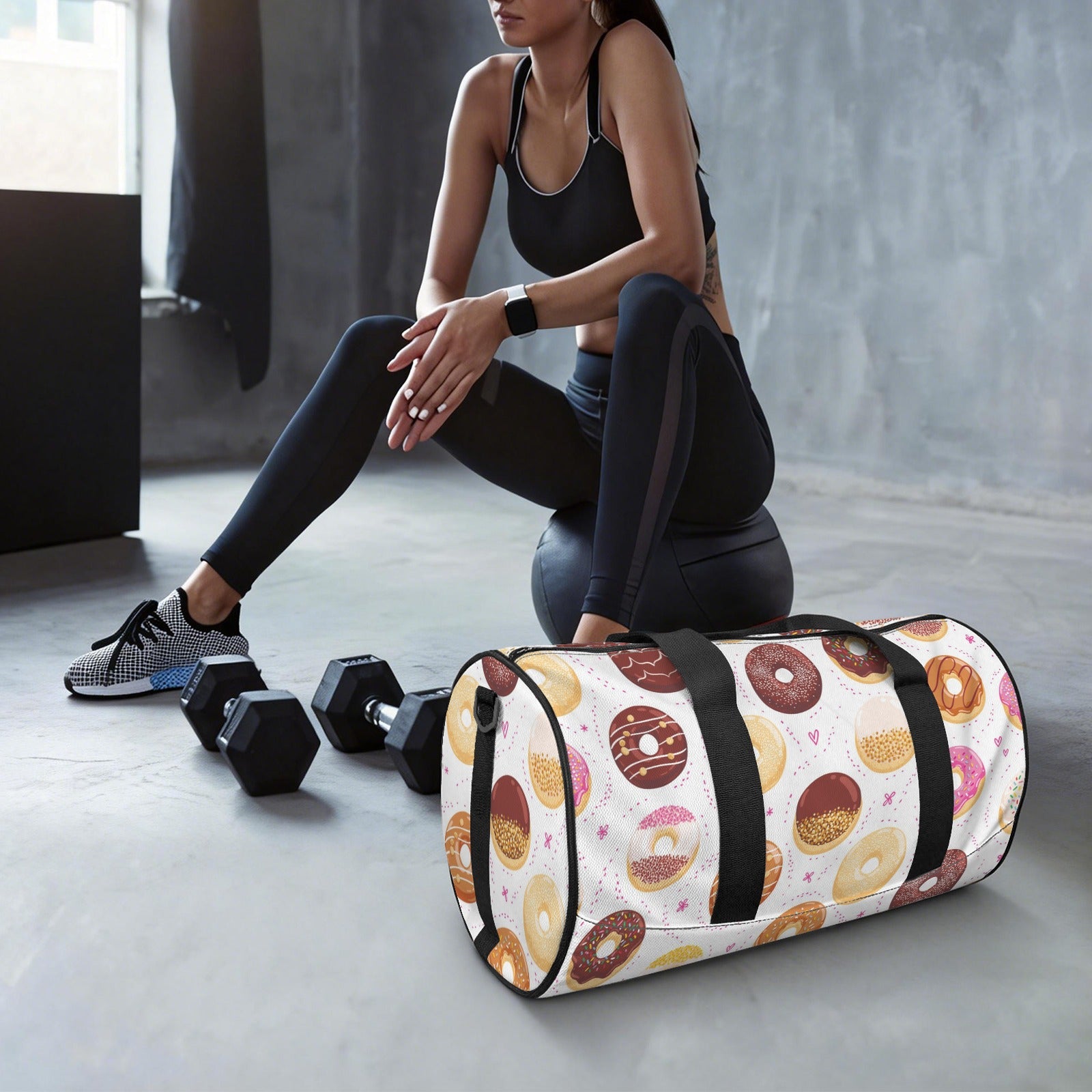 Doughnut Love Duffle Bag Duffle Bag Printed Offshore