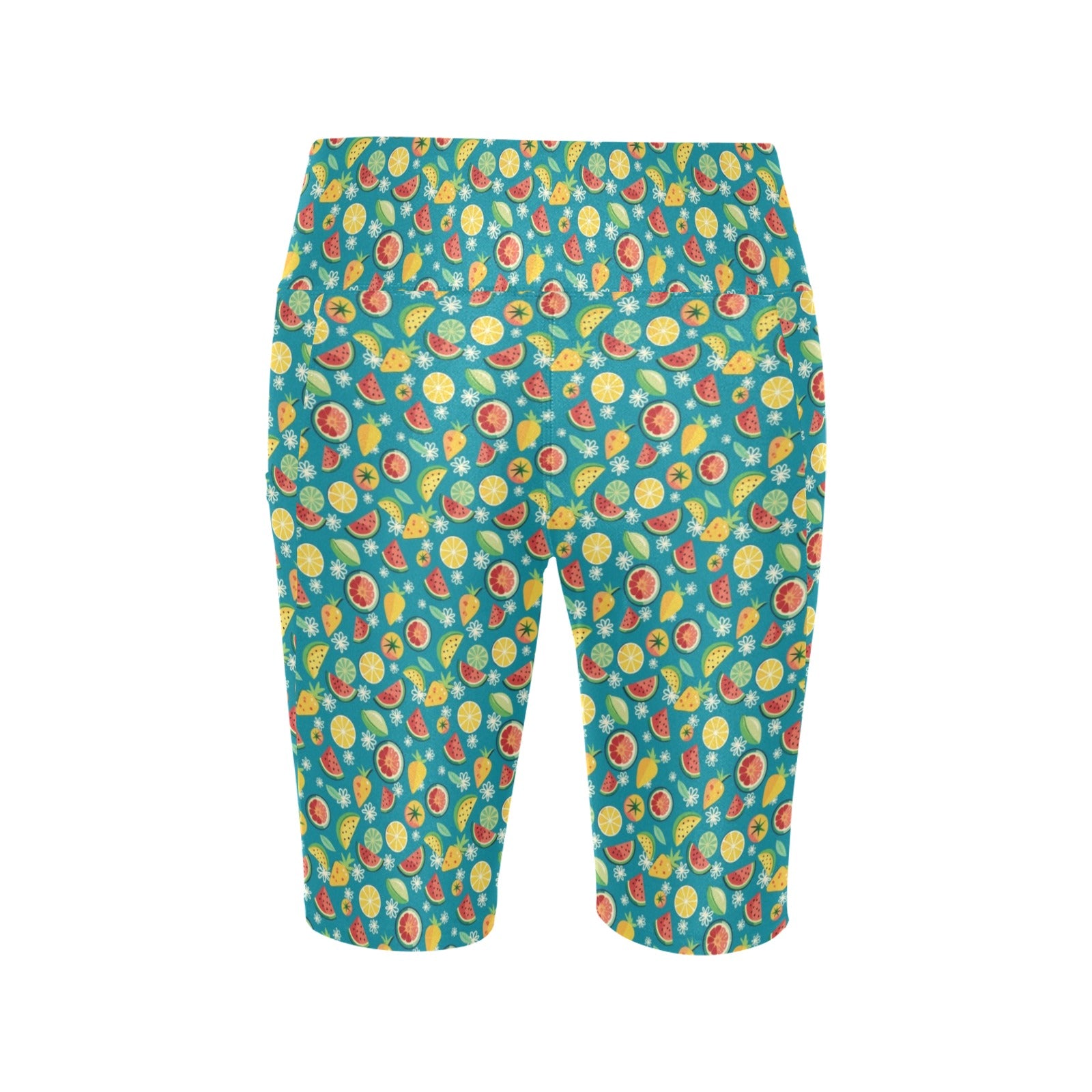 Summer Fruit Women's Bike Shorts With Side Pockets
