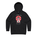 I Want To Be-Leaf, UFO - Womens Hoodie Black Womens Hoodie Printed In Australia Sci Fi