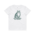 Cat, Did Somebody Say Snack? - Kids Youth T-shirt White Kids Youth T-shirt animal Food Printed In Australia