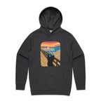 Alien Scream - Mens Hoodie Asphalt Marle Mens Hoodie Printed In Australia Sci Fi