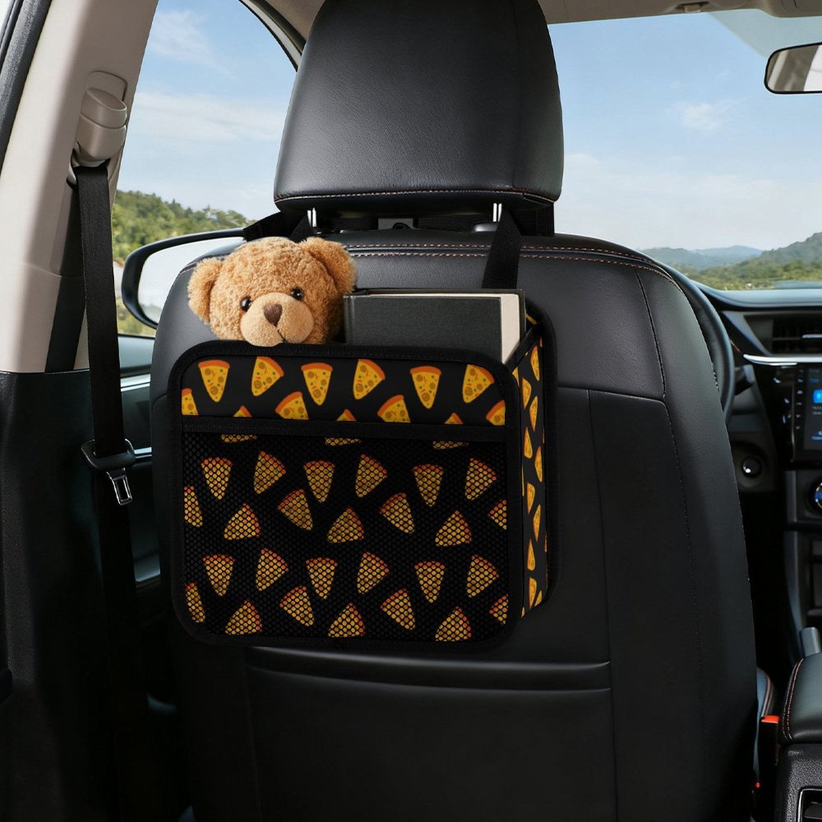 Pizza Car Seat Back Organiser Car Seat Back Organiser Food Printed Offshore