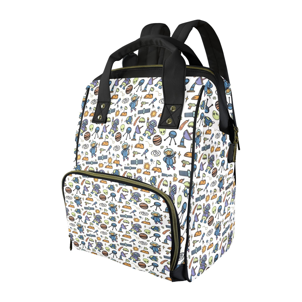 All About Space Multi-Function Backpack, Nappy / Diaper Bag One Size Multi-function Backpack, Nappy / Diaper Bag Printed Offshore Sci-Fi