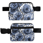 Blue And White Floral - Belt Bag