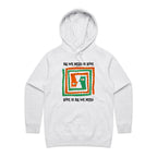 All We Need Is Love - Womens Hoodie White Marle Womens Hoodie Love Printed In Australia