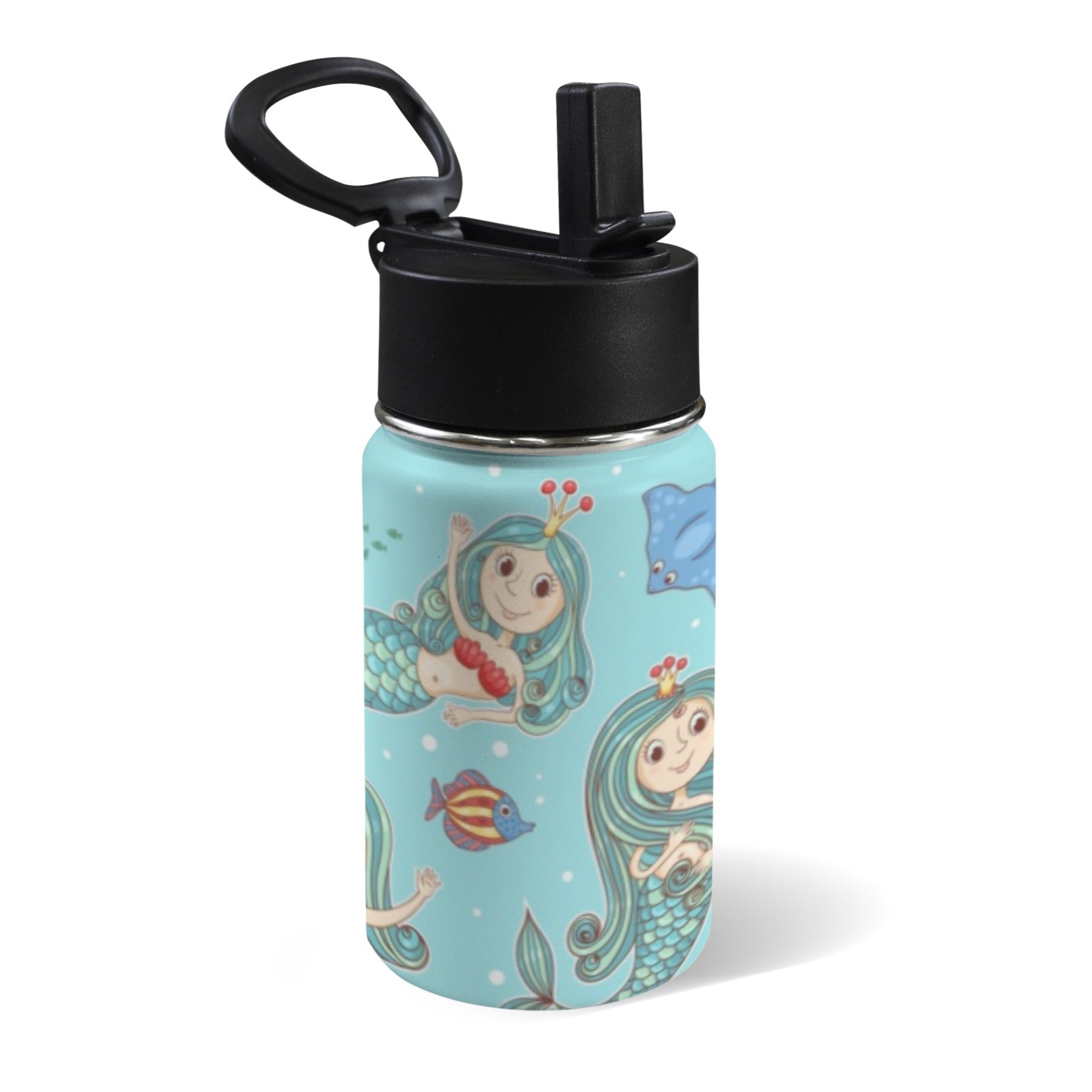 Mermaids 12oz Kids Water Bottle with Straw Lid