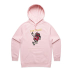 Yes I Can - Womens Hoodie Pink Womens Hoodie Positivity Printed In Australia