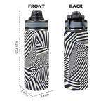 Crazy Geometric - Insulated Water Bottle with Dual-Use Lid (18oz) Insulated Water Bottle with Dual-Use Lid (18oz) Printed Offshore