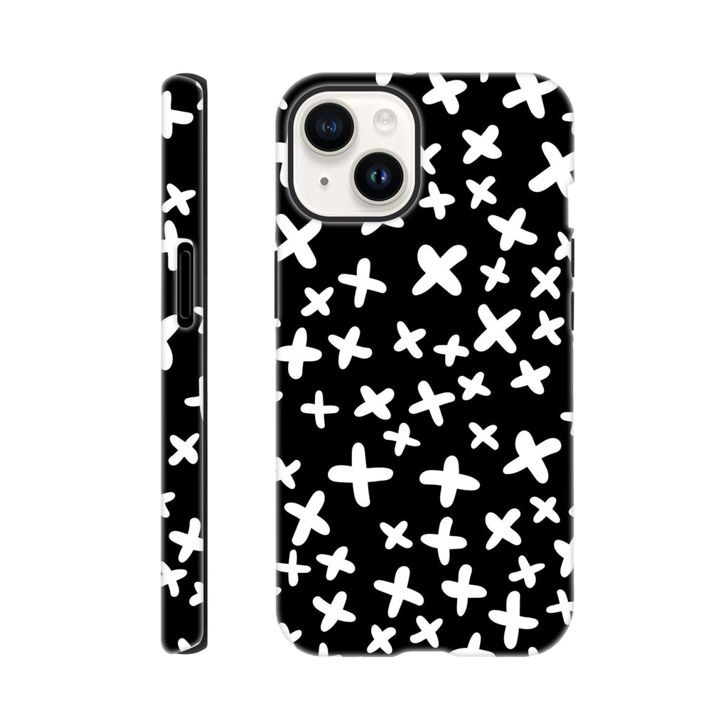 Black And White Crosses - Apple iPhone Tough case iPhone 14 iPhone Tough Case Globally Fulfilled
