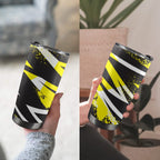 Black And Yellow - 20oz Mobile Tumbler with Lid (Black Lock) 20oz Travel Mug Printed Offshore