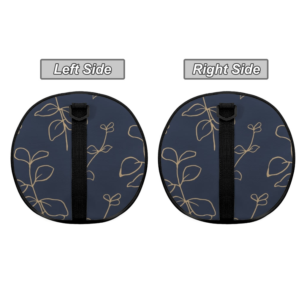 Gold Flowers On Navy Duffle Bag Duffle Bag Printed Offshore