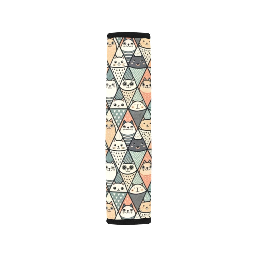 Diamond Cat Pattern Car Seat Belt Cover 7''x10'' (Pack of 2) Car Seat Belt Cover 7x10 (Pack of 2) animal Printed Offshore