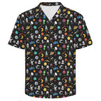 Fun Space Men's Crinkle Hawaiian Shirt