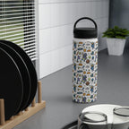 All About Space Stainless Steel Water Bottle, Handle Lid Stainless Steel Water Bottle With Handle Lid Globally Fulfilled Space