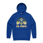 Alien, Ew People - Mens Hoodie Bright Royal Mens Hoodie Printed In Australia Sci Fi