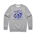 Birds, We're All Doing Our Best, Embarrassing tbh AS Colour Stencil Crew Sweatshirt Unisex Grey Marle Sweatshirt animal Birds Printed In Australia