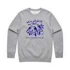 Birds, We're All Doing Our Best, Embarrassing tbh AS Colour Stencil Crew Sweatshirt Unisex Grey Marle Sweatshirt animal Birds Printed In Australia