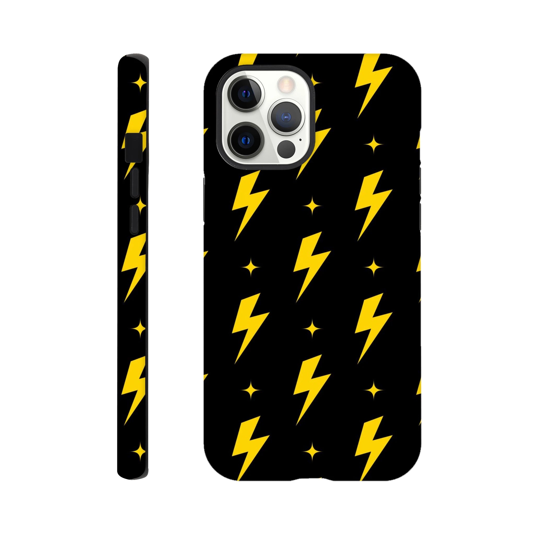 Yellow Lightning - Apple iPhone Tough case iPhone 12 Pro Max iPhone Tough Case comic Globally Fulfilled