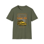 Live The Vintage Life, Car - Unisex Softstyle T-Shirt