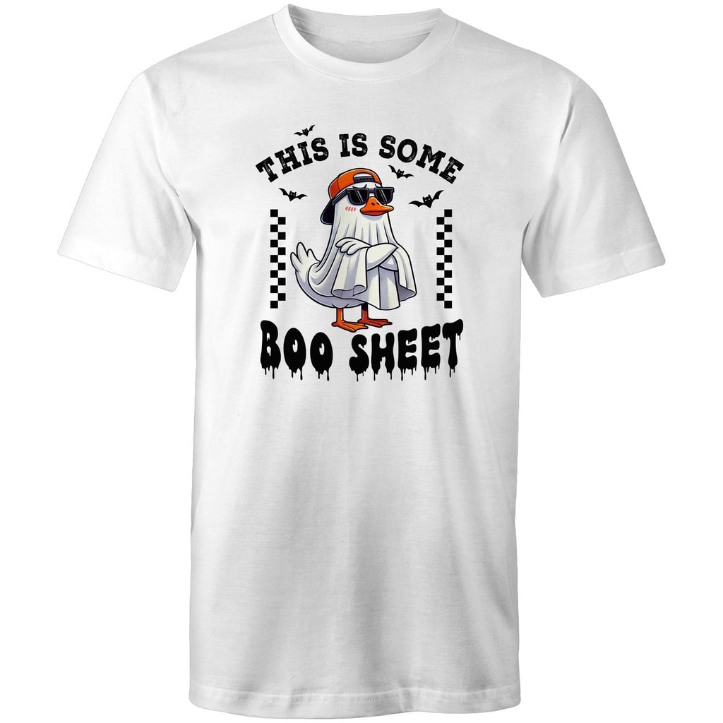 This Is Some Boo Sheet, Halloween - Mens T-Shirt White Mens T-shirt Halloween Printed In Australia