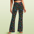 Squiggle Time High Waist Crossover Tummy Control Flare Leggings 5XL High Waist Flare Leggings Printed Offshore