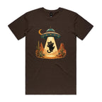Black Cat Alien UFO Abduction Men's AS Colour T-shirt