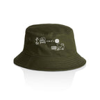 Cat String Theory Physics AS Colour Bucket Hat