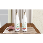 Never Skip Arm Day - White 17oz Stainless Steel Water Bottle White Water Bottle Fitness Globally Fulfilled