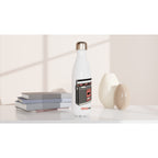 Classic Rock, Cassette Player - White 17oz Stainless Steel Water Bottle White Water Bottle Globally Fulfilled Music Retro