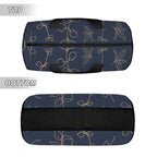 Gold Flowers On Navy Duffle Bag Duffle Bag Printed Offshore