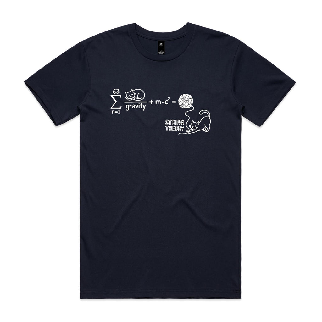 Cat String Theory Physics Men's AS Colour T-shirt