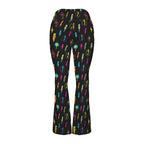 Fun Lightning High Waist Crossover Tummy Control Flare Leggings High Waist Flare Leggings comic Printed Offshore