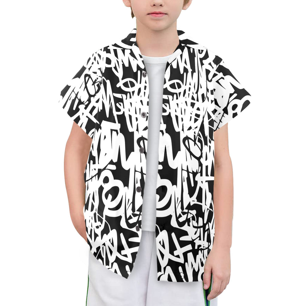 Graffiti - Senior Kids Hawaiian Shirt