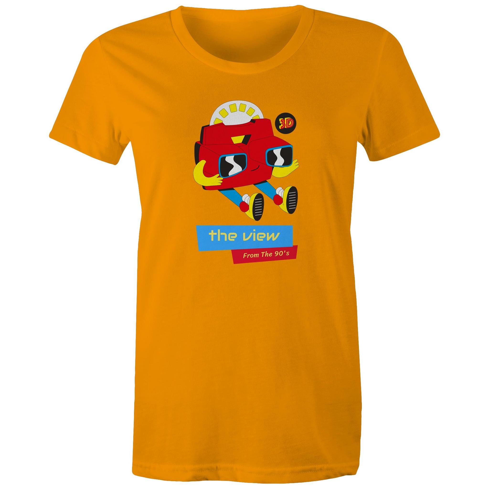 The View From The 90's - Womens T-shirt Orange