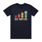 Camera Lenses Size Matters Men's AS Colour T-shirt Navy Mens T-shirt Printed In Australia