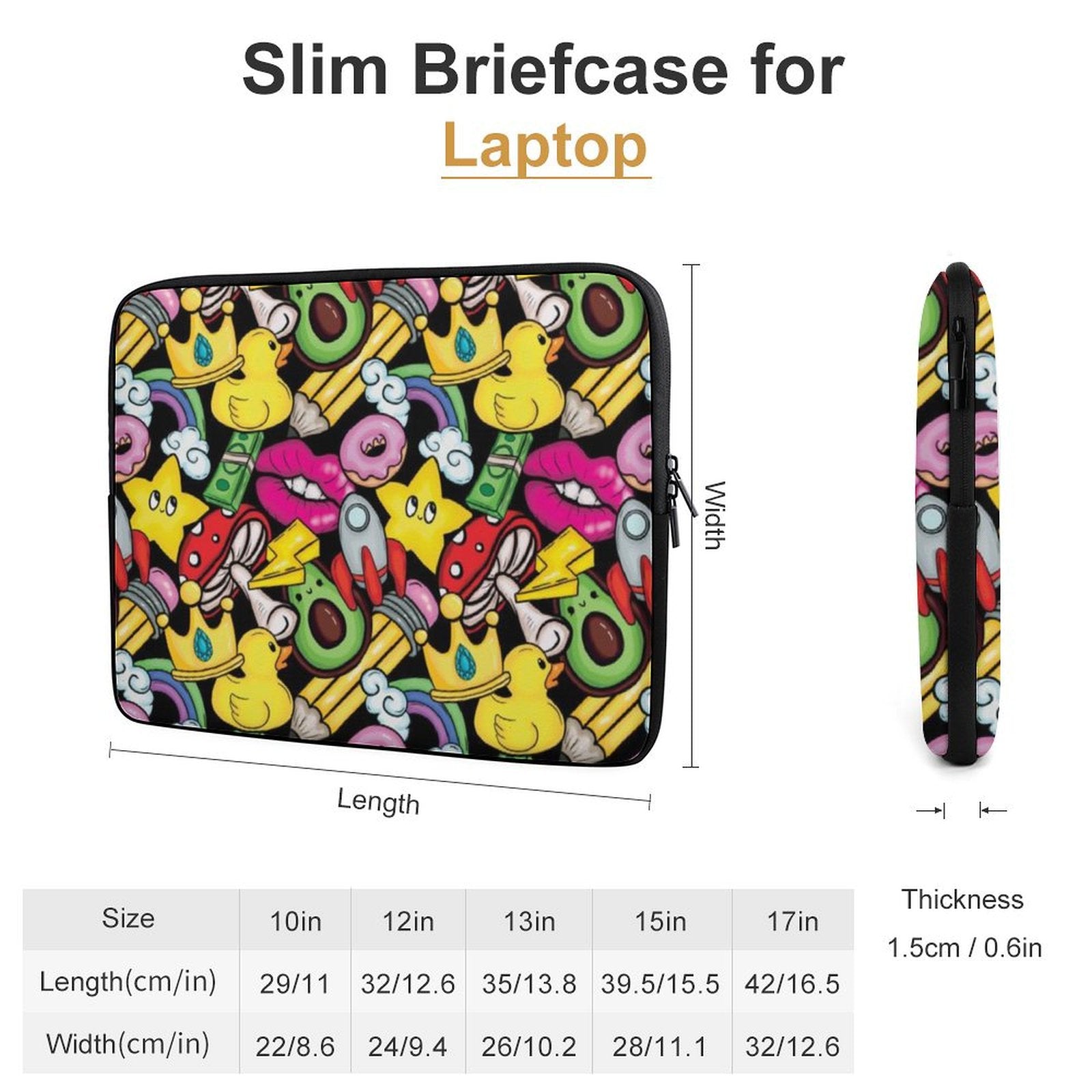 Bright And Cute - Laptop Sleeve (Multiple Sizes)