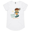 Stay Cool, Ice Cream Women's AS Colour Scoop Neck T-Shirt White Womens Scoop Neck T-shirt Printed In Australia Summer