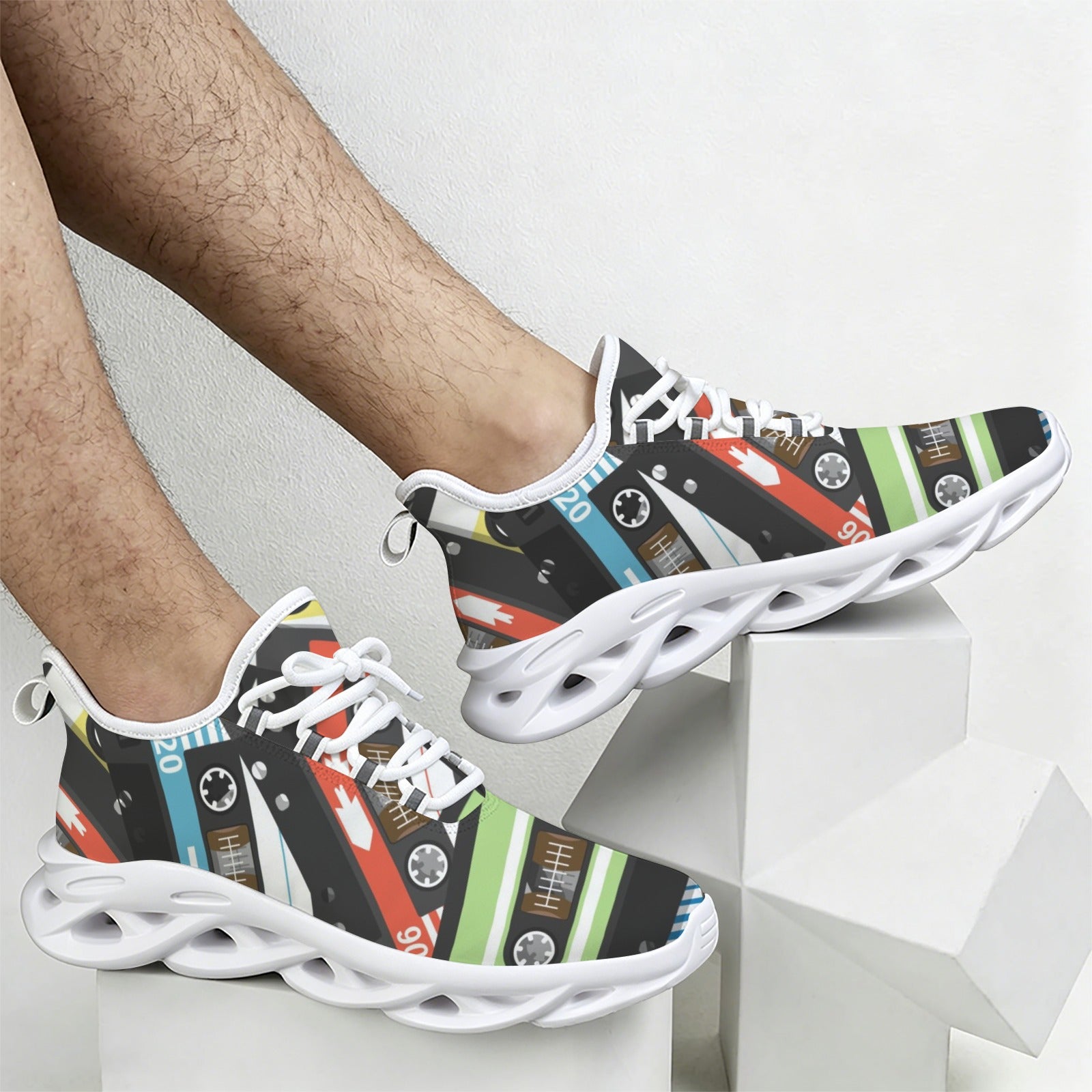 Cassette Tapes Men's Twisted Sole Sneakers