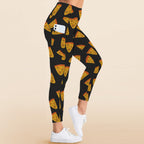 Pizzas - Women's High Waist Pockets Yoga Leggings