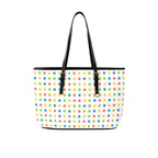 Stars - Leather Tote Bag-Large