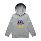 Music Moves Me - Kids Hoodie Grey Marle Kids Hoodie Printed In Australia