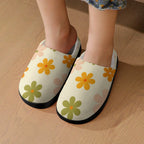 Cute Daisies Kids Cotton Slippers Kids Cotton Slippers Plants Printed Offshore