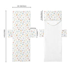 Paw Print Beach Chair Towel Cover with Side Pockets